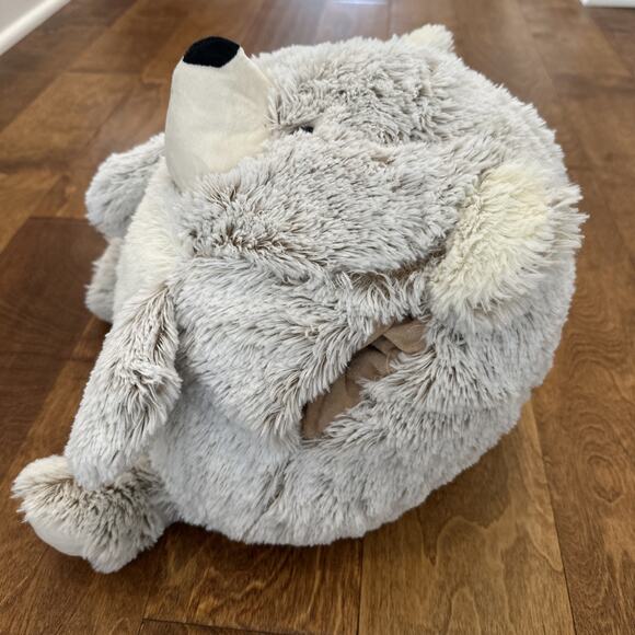 Plush White and Cream Stuffed Bear - Picture 3 of 11